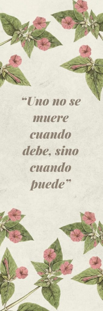 PUNTO DE LIBRO Uno no se muere cuando debe, sino cuando puede